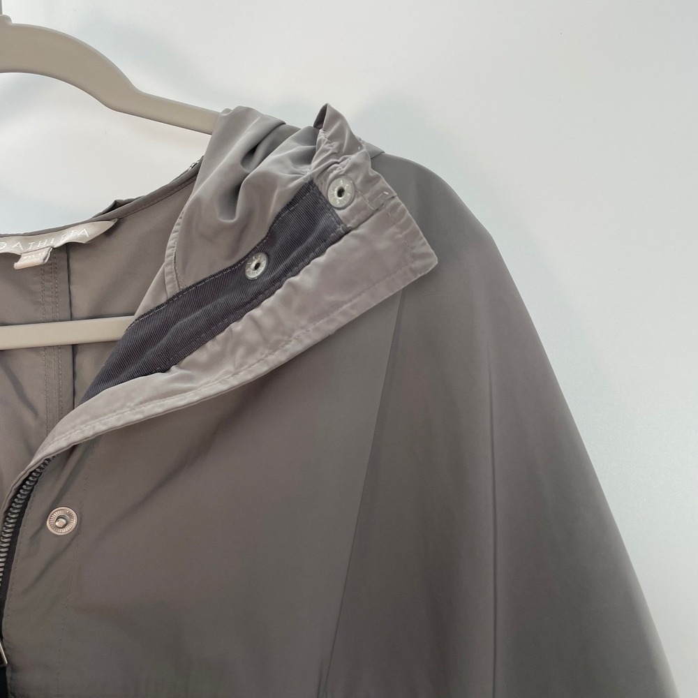 Athleta Women's Gray Hooded Lightweight Utility Anorak Jacket Size XXS/XS - Picture 8 of 12